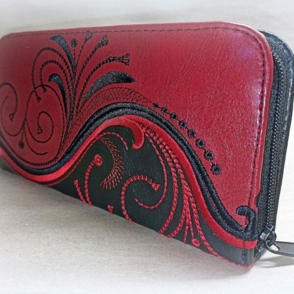 Zipová peněženka Red ornament