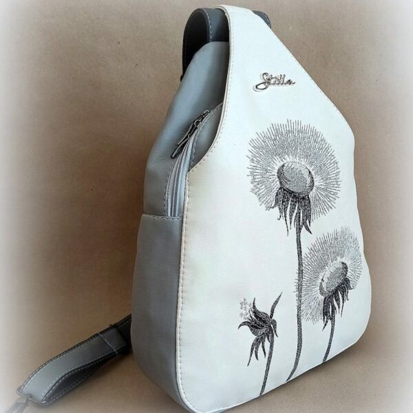 Sling bag white dandelion